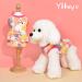 Yikeyo Small Dog Girl Dress Fruit Pattern Tutu Skirt Summer Clothes for Pet Puppy Cat Apparel 2 Pieces (Large(8.8lb-14.3lb)  Strawberry + Pear) Large(8.8lb-14.3lb) Strawberry + Pear - Buy Online on GoSupps.com