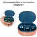 Small Pill Organizer - Portable Travel Pill Box for Vitamins & Medications | 6 Grids Blue | Ideal for Kids Men Women & Elderly - Buy Online on GoSupps.com