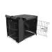Dog Crate Cover Waterproof, Double Door for Large Pet Kennel Cover Universal Fit for 48 inches Wire Dog Crate, 48 x 30 x 33inch , Black 48"L x 30"W x 33"H