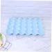 BUGUUYO Box Egg Holder Organizer Refrigerator Egg Holder Egg Container Household Egg Tray Blue 29*19CM - Buy Online on GoSupps.com