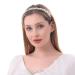 Hernoblerest White Pearl Rhinestone Crystal Headband for Women - Handcrafted Baroque Fashion Hair Accessory - Buy Online on GoSupps.com