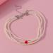 Oralgo's Elegant Multi-Layer Pearl Necklace - Stylish Collarbone Chain & Charm Accessory for Trendy Women - Buy Online on GoSupps.com