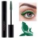 VERONNI Waterproof Mascara CurlingThick Lengthening Eyelash Mascara Lifts and Extends Lash Length  Clump Resistant  Non-smudge Eyelash Colorful Extension Natural Curl Mascara Makeup (04-Green)