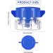 Buy 2 Pieces Pill Crushers - Blue Pill Grinder for Fine Powder | Crush Pills Vitamins Tablets & Medicine - Buy Online on GoSupps.com