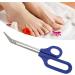 Qukaim Long Handled Toenail Clippers Long Handle Toenail Scissors Stainless Steel Nail Clipper for Beauty Salon 20 cm Length - Buy Online on GoSupps.com
