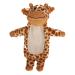 K Collection 3D Novelty Hot Water Bottle with Removable Cover - Giraffe Design - Soft Plush Cover - Premium Natural Rubber Giraffe HWB