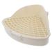 HANABASS Box Rabbit Toilet Hamster Bathroom Medium Potty for Rabbits Hamsters Bunny Litter Cage Plastic White 25X19X10CM White