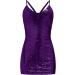 Shop Hanxiulin Women's Evening Dress - Elegant Glitter Cocktail & Leisure Dresses in Purple XL - Buy Online on GoSupps.com