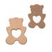 Arakierst 2pcs Wood Polar Bear Teething Accessory - Natural Handmade Nursing Necklace Pendant - Buy Online on GoSupps.com