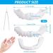 Frenzify Fake Teeth - Cosmetic Veneers & Whitening Dentures for Adults | Temporary Tooth Covers with Tweezers - International Shipping Available - Buy Online on GoSupps.com