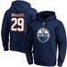 Buy Fanatics Leon Draisaitl #29 Edmonton Oilers NHL Hoodie - Iconic Player Navy M Blue | International Shipping Available - Buy Online on GoSupps.com