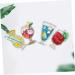 TEHAUX 8 Pcs Key Kids Juices Juice Bottles for Kids Resin Keychain Milk Manual Fruit 5d - Buy Online on GoSupps.com