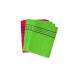 Hangil Exfoliating Towel Bath Washcloth 5 Pcs (Green-3 Red-2)