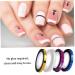 White Nail Striping Tape Rolls for DIY Nail Art Decoration - Line Stickers for Perfect Nail Tips - Buy Online on GoSupps.com