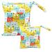 Egurs diaper bag for on the go Wetbag 1 piece large + 1 piece medium owl head