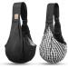 TOMKAS Small Dog Sling Carrier - Adjustable Strap & Zipper Pocket | Black Puppy Carrier for Small Dogs - Buy Online on GoSupps.com