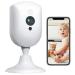 Baby Monitor with Camera and Audio, 1080P HD Pet Camera with Sound/Motion Detect, Plug-in Indoor Security Camera with Night Vision, 2 Way Audio Nanny IP Cam for Home Surveillance-Alexa 1080p-1 Pack