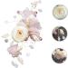 Housoutil Bridal Hair Comb Rhinestone Hair Side Comb Wedding Hair Accessories Flower Headpiece for Women Flower Hair Comb Hair Clips Bride Conch Wedding Flowers Pink Silk Cloth - Buy Online on GoSupps.com