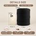 ZUEXT 4mm x 500m Black Macrame Cotton Cord - Handmade Braided Rope for Wall Hanging, Weaving, Tapestry - Craft DIY Supplies - Buy Online on GoSupps.com