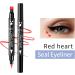 Pen Eye Liner Stencil Liquid Pencil Eye Liners Stamp - Double-Headed Eye Liner Pen Long-Lasting Eye Makeup Stencil Cat Eye Winged Eye Liner - Buy Online on GoSupps.com