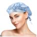 Silk Adjustable Hair Tie Bonnet for Sleeping - Blue | Healeved 1pc Soft Silk Hair Wrap Shower Cap for Night Sleep Care - Buy Online on GoSupps.com