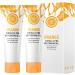 VYIBPDY 2 pieces natural orange peeling gel orange facial cleansing peeling & vitamin C serum for radiant smooth skin - Buy Online on GoSupps.com