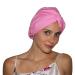 Luxury Reusable Shower Cap for Women - Soft Waterproof Fabric - Washable Pink Shower Cap - Buy Online on GoSupps.com