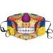 ZLUU 1PC Halloween Adults Protective Face Mask Personalized Patterns Face Cover Safe Skin Friendly Face Sheild Washable Reusable Adult's Adjustable Windproof Reusable Printed Face Halloween Cotton Mask - Buy Online on GoSupps.com