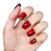 Cat Eye Short Squoval Nails - Shimmery Ruby Red Press-On False Nails | 24 Reusable Fake Nails with Adhesive Tabs - International Shipping Available - Buy Online on GoSupps.com