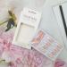 24Pcs Long Flower French Press on Nails - Nude Pink & White Acrylic False Nails for Women - Buy Online on GoSupps.com