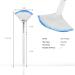 Soft N Style Taklon Fan Mask Brush - Acid Applicator for Glycolic Peel & Masques (2 Pack White/Blue) | International Shipping Available - Buy Online on GoSupps.com