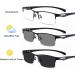 Photochrome Progressive Multifocus Reading Glasses | UV400 Self-Tinting Sunglasses | Rectangular Multifunctional Eyewear for Men & Women | Ideal for Outdoor Reading - Buy Online on GoSupps.com