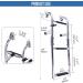 Marinebaby Stainless Steel Folding Pontoon Boat Ladder | 3 Step Stern Mount with Rubber Grips | Portable and Foldable - Buy Online on GoSupps.com