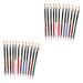 PLAFOPE 24 Pcs Lip Liner Eyeliner Eye Liner Pens Black Eyebrow Liner Lip Liner Pencil Lipliner Pencil Wooden