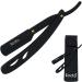 Tecto Premium Quality Matte Black Straight Cut Throat Razor for Moustache & Beard Shaving - Single Blade Professional Barber Razor with Travel Pouch - Buy Online on GoSupps.com