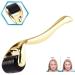 Beard Growth and Hair Regrowth 540 Titanium Microneedling Roller Against Hair Loss Treatment Bald Spots Beauty Tool Gold 0.25mm - Buy Online on GoSupps.com