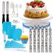 Queuca Professional Baking Accessories Set - Rotatable Cake Stand Piping Bags & Fondant Tools | Perfect for Cakes and Baked Goods - Buy Online on GoSupps.com