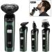 Tovmekdjn Electric Shaver LCD Digital Display Three- Floating Rechargeable Smart Waterproof Shaver Type-C Charge Silver - Buy Online on GoSupps.com