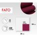 FATO Disposable Paper Napkins | Soft & Absorbent | 40 Pack 38x38 cm 4-Fold 2-Layer Burgundy Color | 100% Pure Cellulose FSC Certified - Buy Online on GoSupps.com