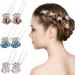 U Shape Hair Clips Bling Rhinestone Crystal Flower Hair Pin Wedding Bridal Hair Accessories French Hair Accessories U Shaped Headpiece Hair Pins Fork Hair Accessories Hair Styling Accessories for - Buy Online on GoSupps.com