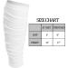 QEES White Football Leg Sleeves for Men Women & Kids - Scrunch Design for Athletes | Durable Football Accessories - Buy Online on GoSupps.com