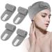 Headband for Washing Face  4Pcs Spa Headband Makeup Headband for Woman Non-Slip Adjustable Skincare Headbands for Shower Facial Mask Yoga Sports (Gray) gray 4PCS