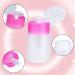 60ML Refillable Liquid Pump Bottle Transparent Empty Pump Dispenser Cosmetic Nail Polish Removal Press Pump Bottle for Nail Art Salon Beauty Salon(White) - Buy Online on GoSupps.com