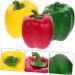 Cabilock 6pcs Simulated Vegetable Model Chili Models Peppers Decorations for Shop Simulation Cake Model Fake Pepper Ornament Fake Vegetable Pepper Simulated Pepper Bell Pepper Foam Food - Buy Online on GoSupps.com