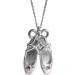 Oralgos Fashionable Ballet Shoe Trailer Necklace for Women - Trendy Dance Choker Wedding & Party Jewelry Silver Birthday Gift Accessory - Buy Online on GoSupps.com