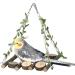 kathson Wood Bird Swing Toys Natural Parrot Perch Wooden Stand Platform Parakeet Paw Grinding Stick Cage Accessories Exercise Toy for Cockatiels Budgies Lovebirds Conures - Buy Online on GoSupps.com
