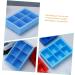 Zerodeko Non Stick Baking Sheet 3pcs 6 Six Grid Silicone Bakeware Bread Small Cake Silica Gel Nonstick Baking Pan 16.5x11.5CM Sky-blue - Buy Online on GoSupps.com
