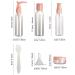 Empty Travel Bottles Set - 10 Pieces for Liquids | TSA Approved Travel Accessories with Cosmetic Pocket & Transparent Bag - Buy Online on GoSupps.com
