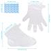 200 Pcs Paraffin Wax Bath Liners - Disposable Plastic Gloves and Booties for Spa Pedicure - Hands & Feet Protection for Women and Men - Buy Online on GoSupps.com