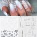 Nail Water Slides DIY Manicure Decor Nail Art Decoration White Flowers Butterfly-shape Design Water Transfer Stickers 5D Embossed Nail Sticker(4 Multicolor) Multicolor4 - Buy Online on GoSupps.com